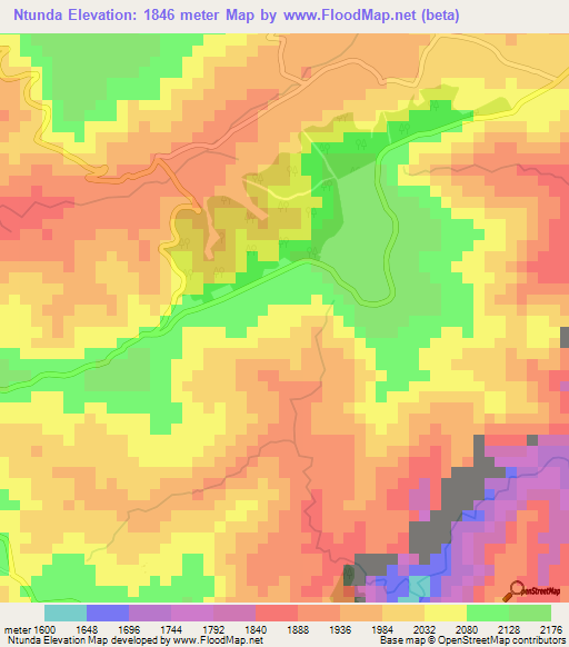 Ntunda,Burundi Elevation Map