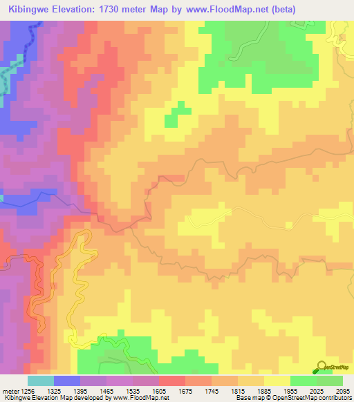 Kibingwe,Burundi Elevation Map