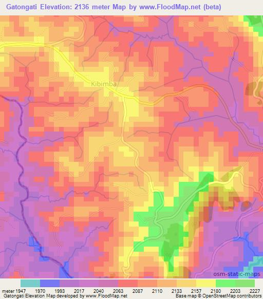 Gatongati,Burundi Elevation Map