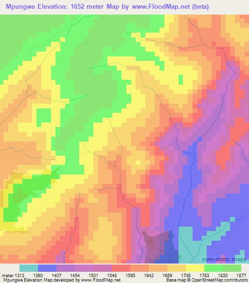 Mpungwe,Burundi Elevation Map