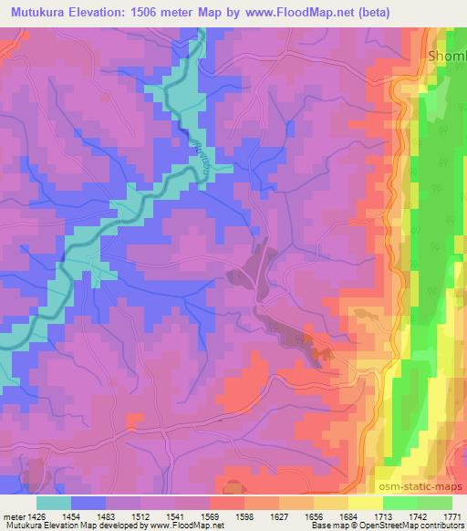 Mutukura,Burundi Elevation Map