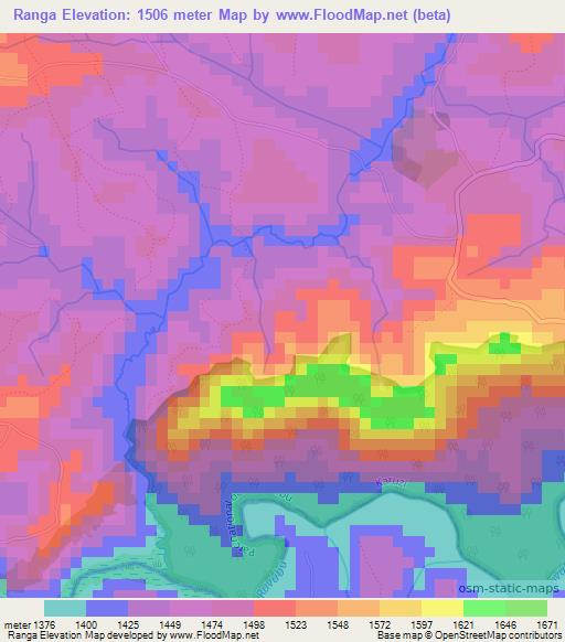 Ranga,Burundi Elevation Map