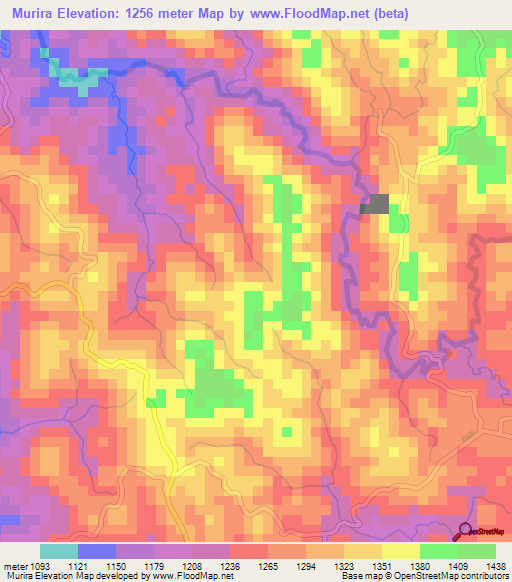 Murira,Burundi Elevation Map