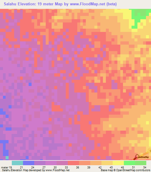 Salahu,Iran Elevation Map