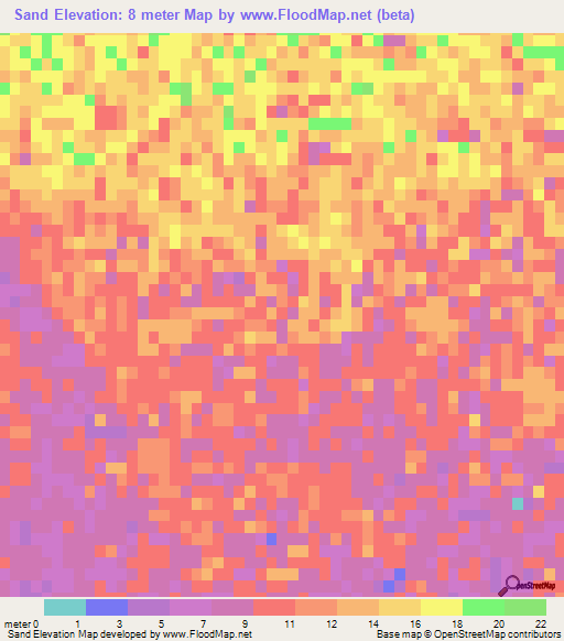 Sand,Iran Elevation Map