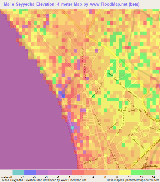 Mal-e Seyyedha,Iran Elevation Map