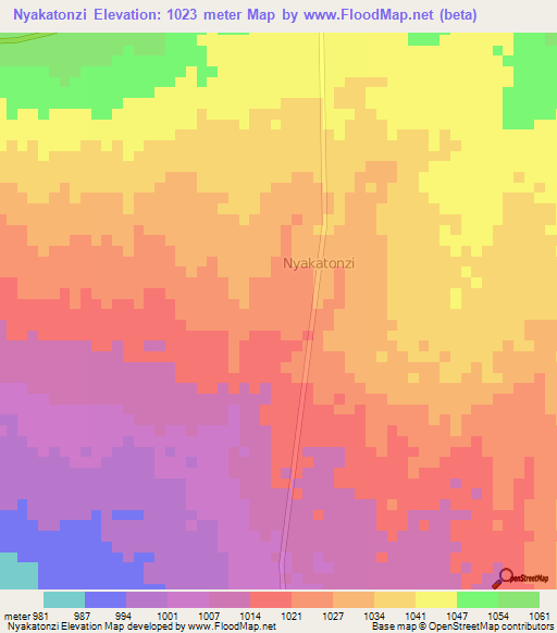 Nyakatonzi,Uganda Elevation Map