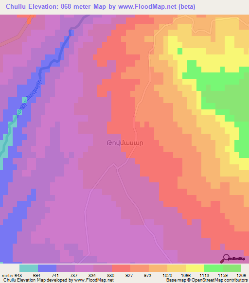 Chullu,Azerbaijan Elevation Map