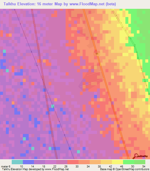 Talkhu,Iran Elevation Map