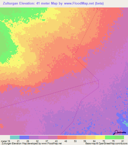 Zulturgan,Russia Elevation Map