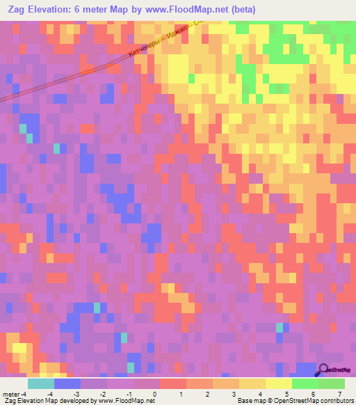 Zag,Russia Elevation Map