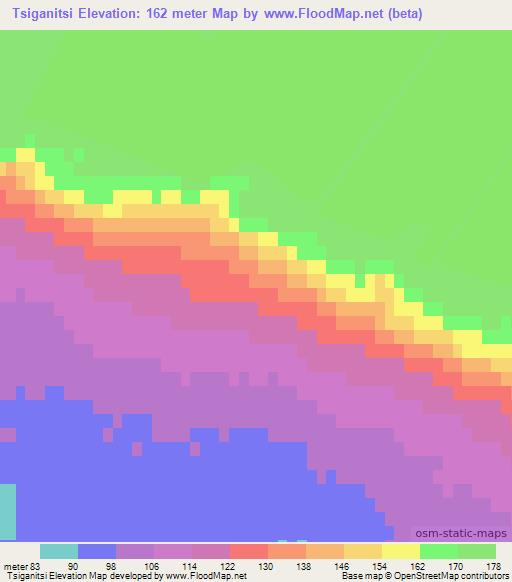 Tsiganitsi,Russia Elevation Map