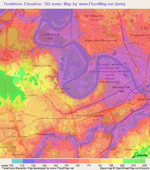 Terekhovo,Russia Elevation Map