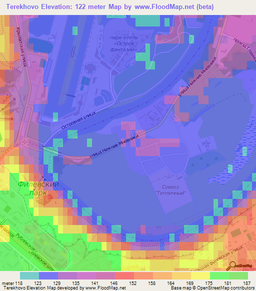 Terekhovo,Russia Elevation Map
