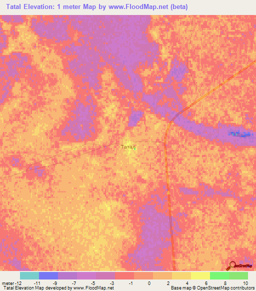 Tatal,Russia Elevation Map