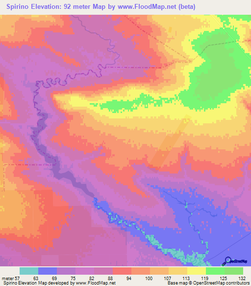 Spirino,Russia Elevation Map