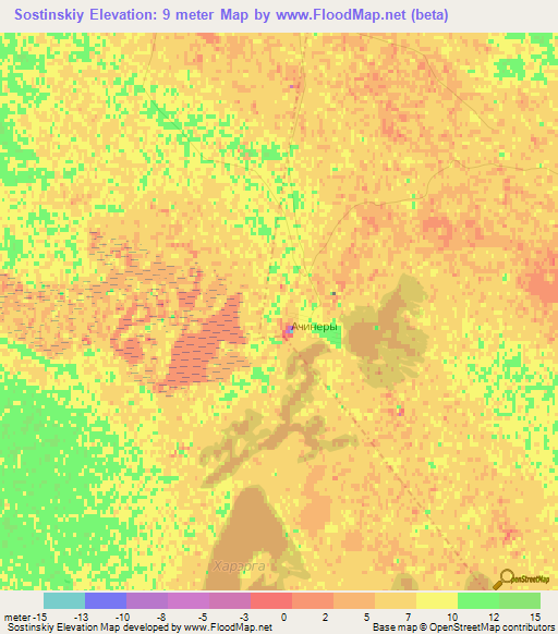 Sostinskiy,Russia Elevation Map