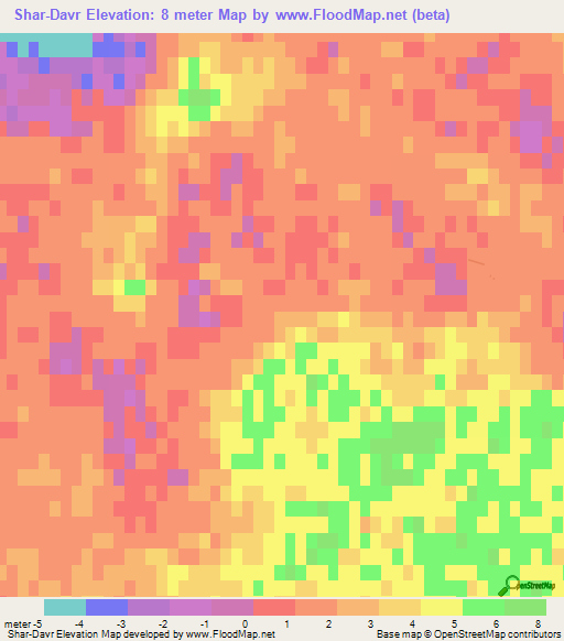 Shar-Davr,Russia Elevation Map