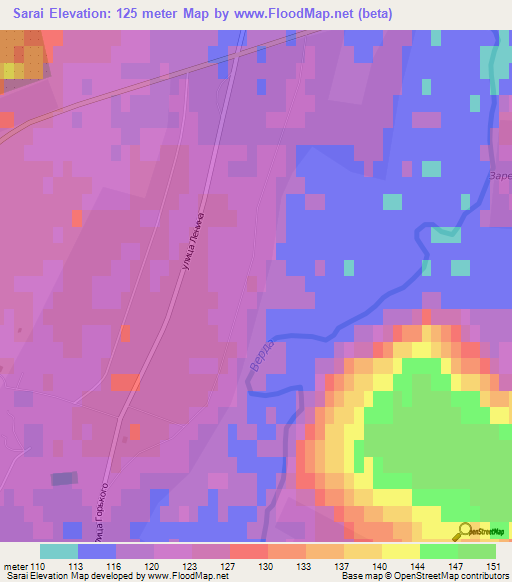 Sarai,Russia Elevation Map