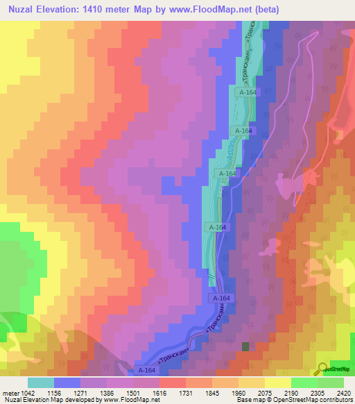 Nuzal,Russia Elevation Map