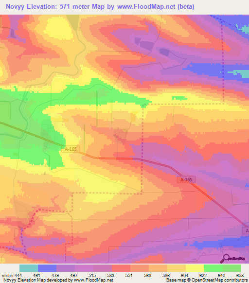 Novyy,Russia Elevation Map