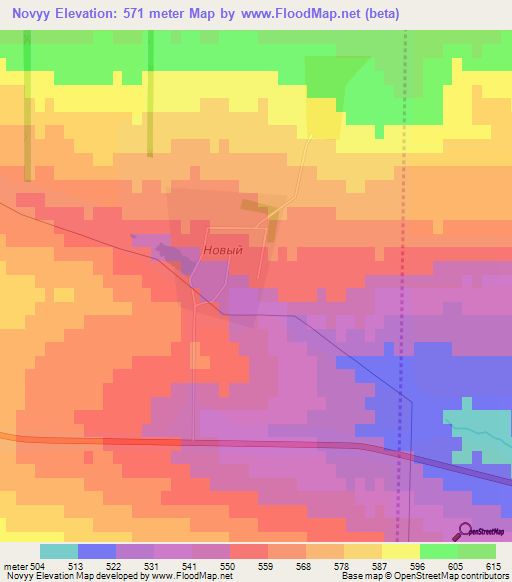 Novyy,Russia Elevation Map