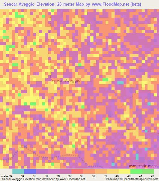 Sencar Aveggio,Somalia Elevation Map
