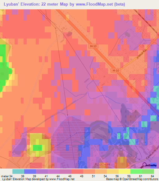 Lyuban',Russia Elevation Map