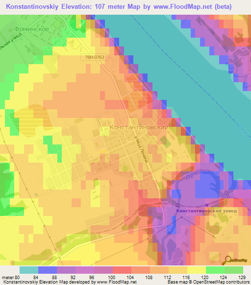 Konstantinovskiy,Russia Elevation Map