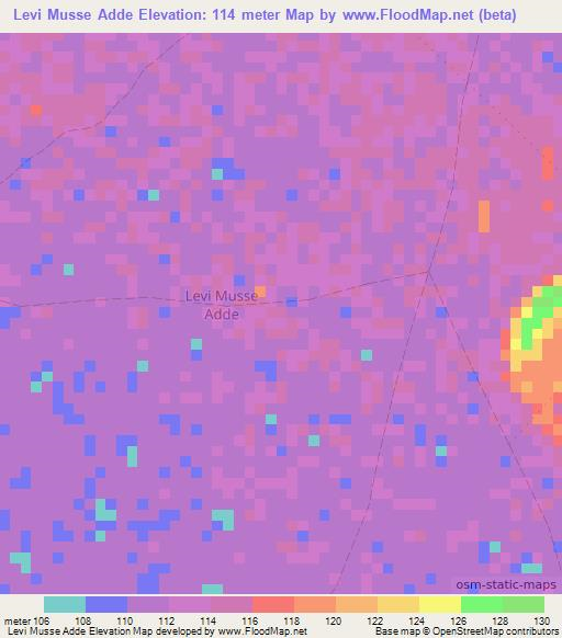 Levi Musse Adde,Somalia Elevation Map
