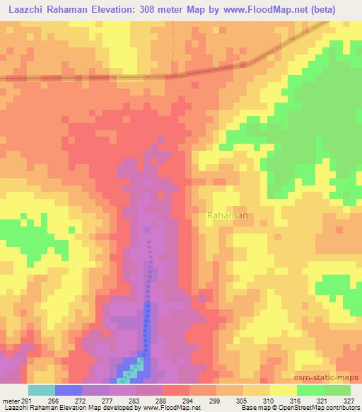 Laazchi Rahaman,Somalia Elevation Map