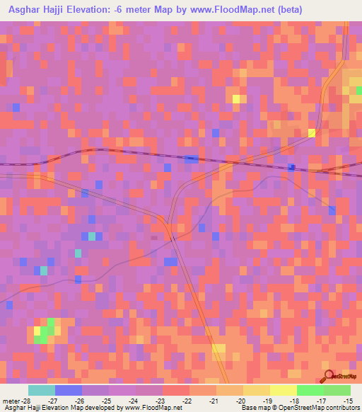Asghar Hajji,Iran Elevation Map