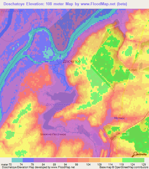 Doschatoye,Russia Elevation Map