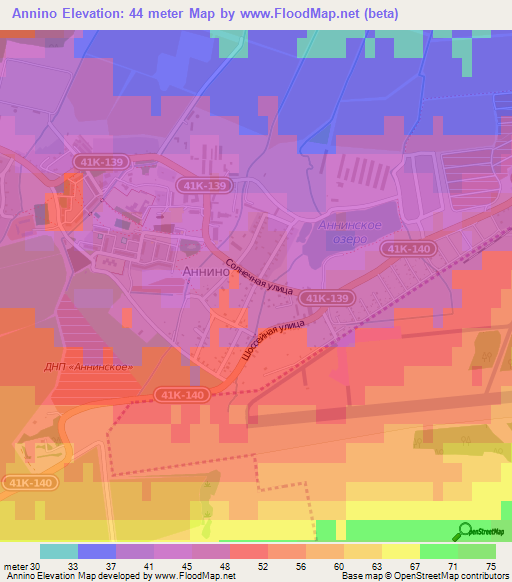 Annino,Russia Elevation Map