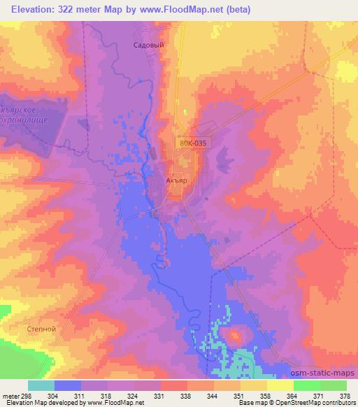 ,Russia Elevation Map