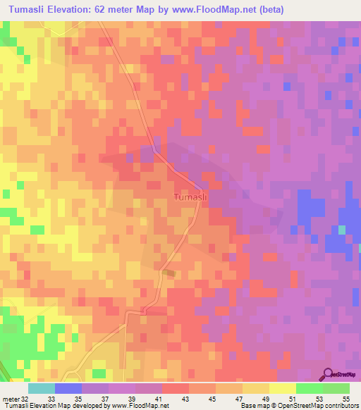 Tumasli,Azerbaijan Elevation Map