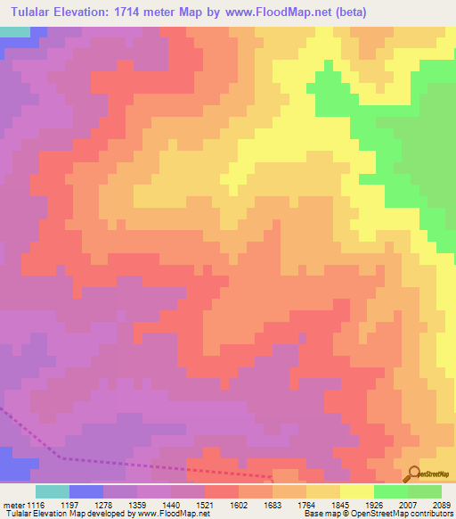 Tulalar,Azerbaijan Elevation Map