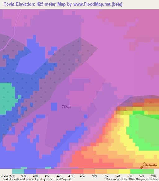 Tovla,Azerbaijan Elevation Map