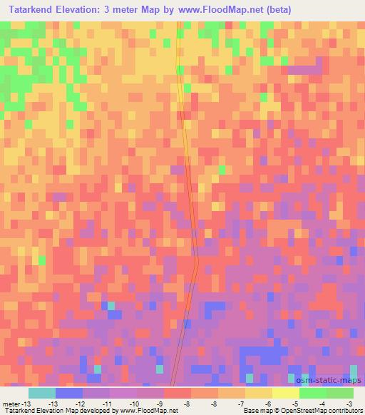 Tatarkend,Azerbaijan Elevation Map