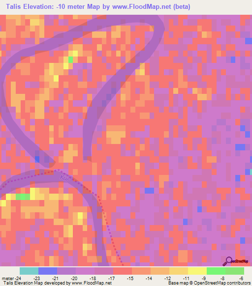 Talis,Azerbaijan Elevation Map
