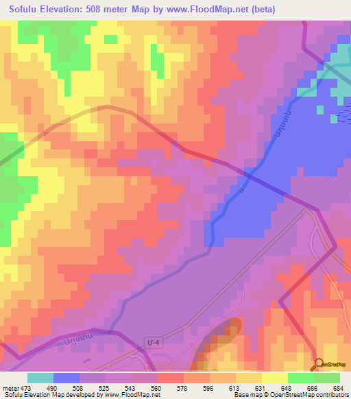 Sofulu,Azerbaijan Elevation Map