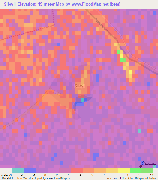 Sileyli,Azerbaijan Elevation Map
