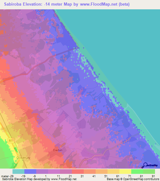 Sabiroba,Azerbaijan Elevation Map