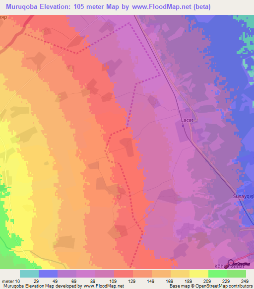 Muruqoba,Azerbaijan Elevation Map