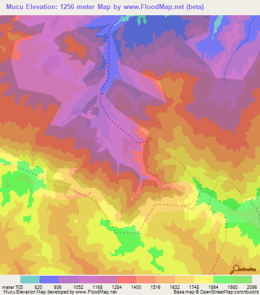 Mucu,Azerbaijan Elevation Map