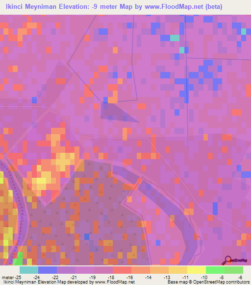 Ikinci Meyniman,Azerbaijan Elevation Map