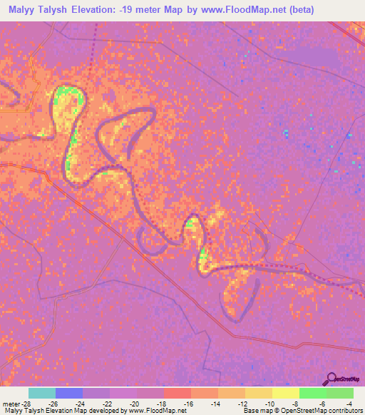 Malyy Talysh,Azerbaijan Elevation Map