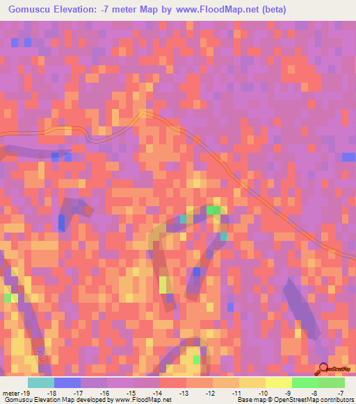 Gomuscu,Azerbaijan Elevation Map
