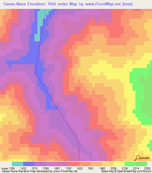 Gasan-Nana,Azerbaijan Elevation Map