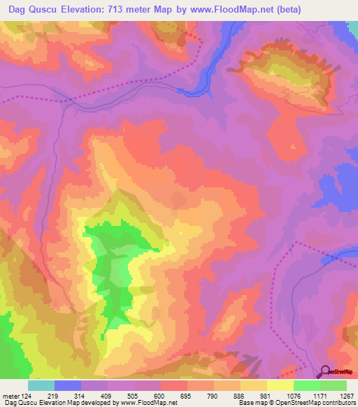 Dag Quscu,Azerbaijan Elevation Map